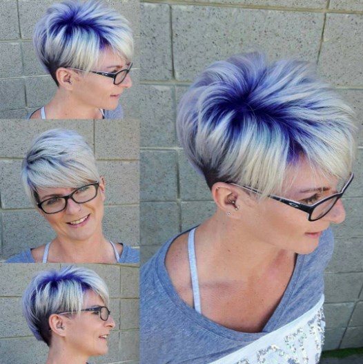 Short Haircuts For Gray Hair And Glasses