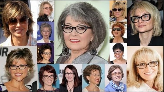 Medium Length Hairstyles For Over 50 With Glasses 2019