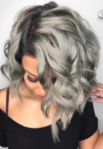 Short Curly Hairstyles For Grey Hair Gallery