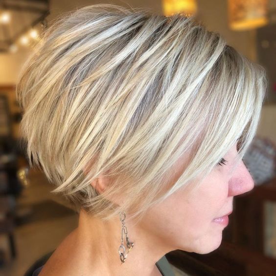 Classy Wedge Haircut For Over 60s Women