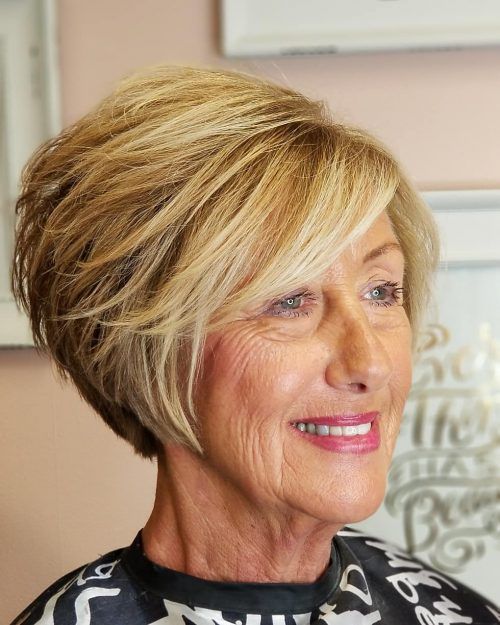 Moderen Wedge Haircuts For Over 60s Women