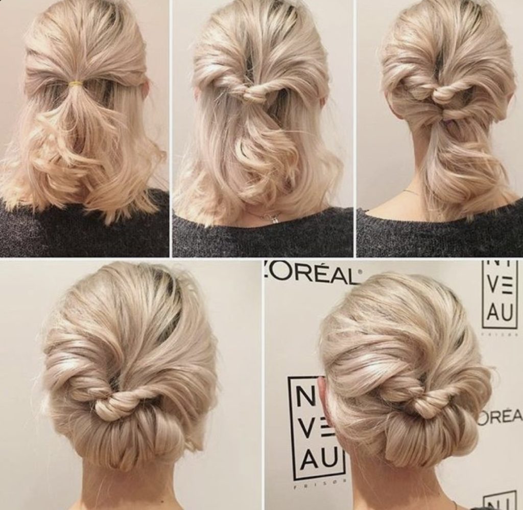 Easy Updos For Short To Medium Hair To Do Yourself 1024x998 