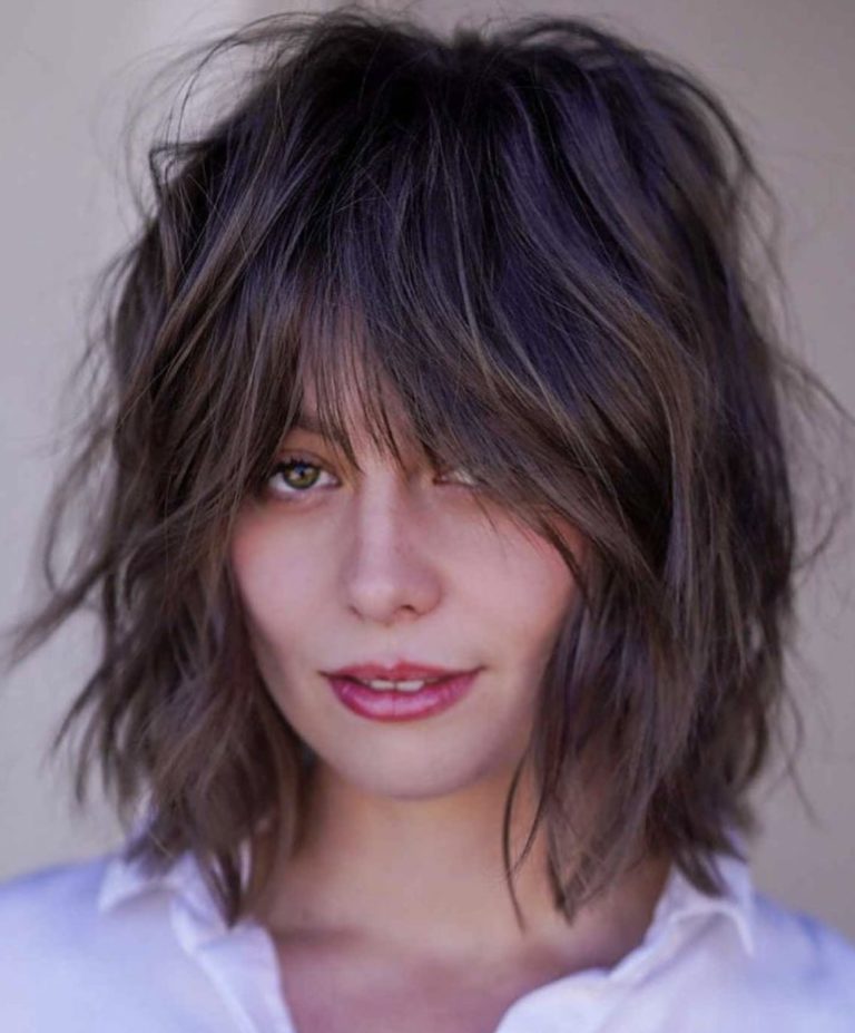 30 Cute Short Medium Layered Haircuts with Fringe Straight Hair